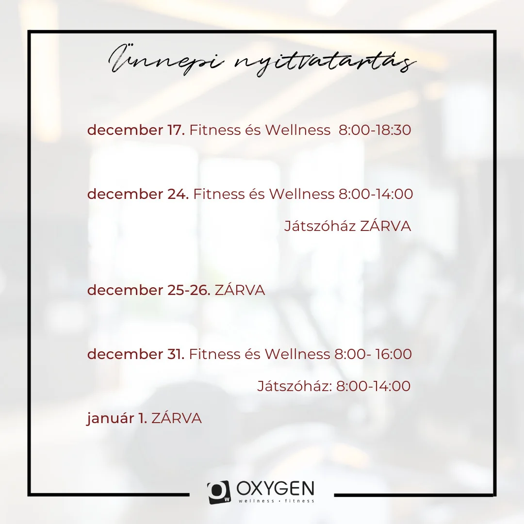 Holiday opening hours, end of 2022